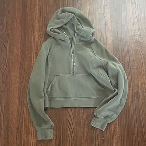 Lululemon Green Hooded Sweatshirt with Front Pocket